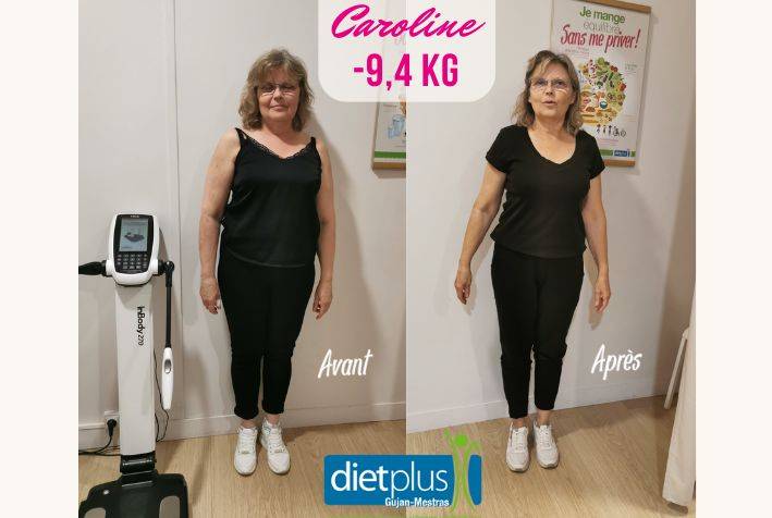 -9,4 kilos perdus pour Caroline avec dietplus Gujan-Mestras